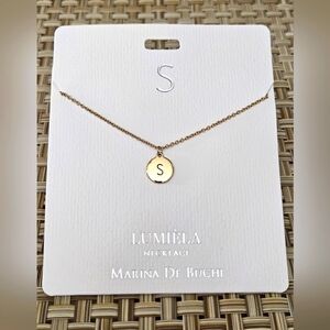 🌟 S * Initial Name Chain Lumiela Necklace 🌟